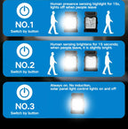 New Upgraded Intelligent Sensing Solar Clip Lamp Outdoor Courtyard Lamp Garden Lighting Solar Wall Lamp