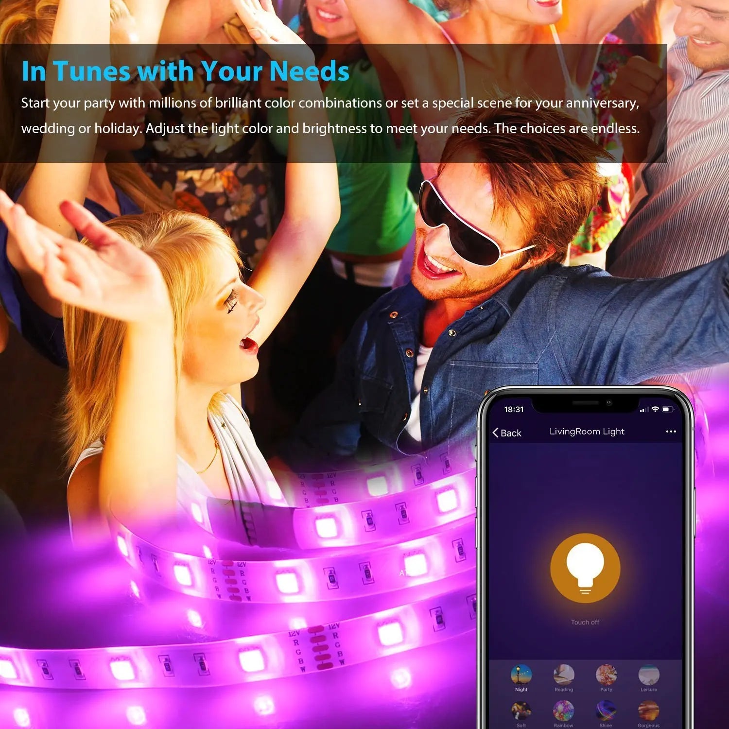 DC5-24V Tuya Wifi Wireless LED Controller Support iOs Android APP Alexa Google Voice Control for DIM CCT RGB RGBW RGBCCT Strip