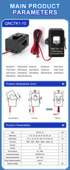 Clamp CT Current Transformer 100A 50mA 100A 40mA 50A 25mA 100A 33.3mA 50A 20mA 100A 100mA 2000 Split Current Transformer Sensor