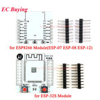 10Pcs/1pc ESP ESP8266 Serial WIFI Wireless Module ESP-32S ESP32S Adapter Plate Expansion Board for ESP-07 ESP-12F ESP-12E ESP-08