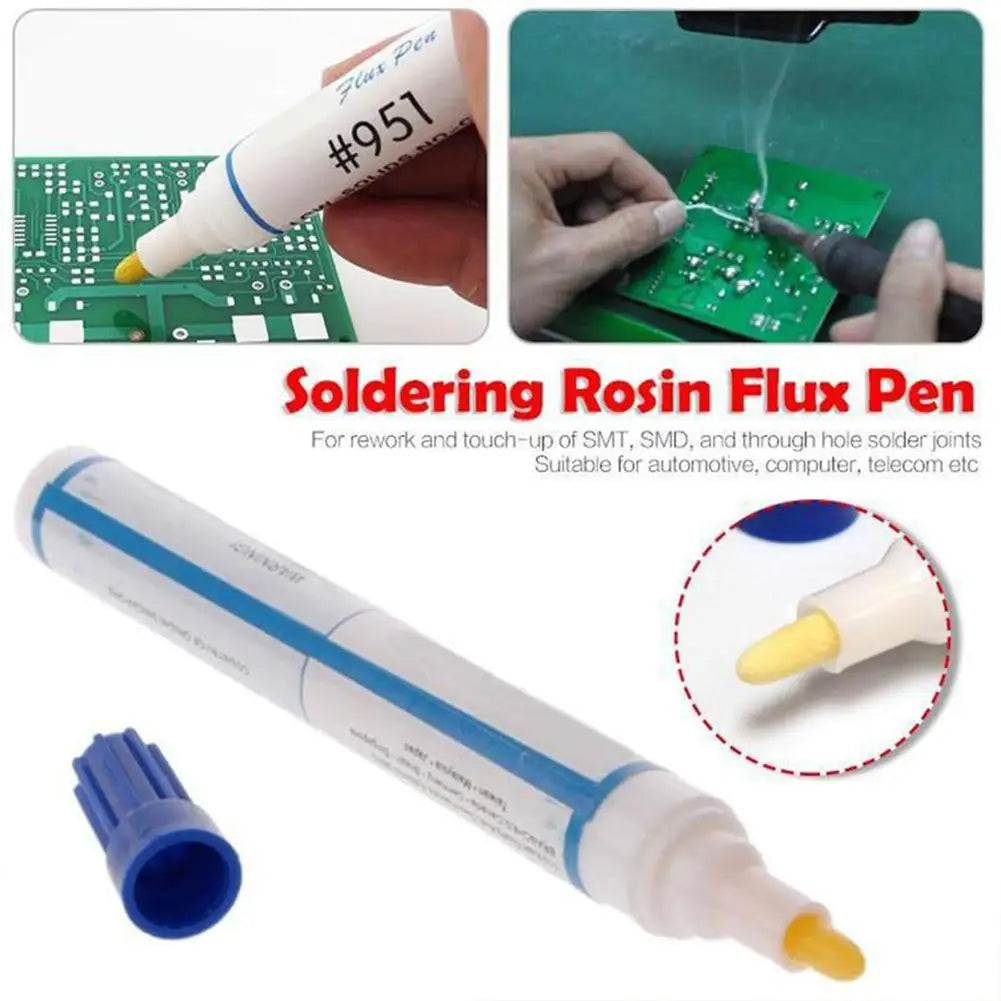 951 No Clean Flux Pen High Activity Soldering Assistant Pen Tack-Free Residue Easy Application Electronic Rework Accessory