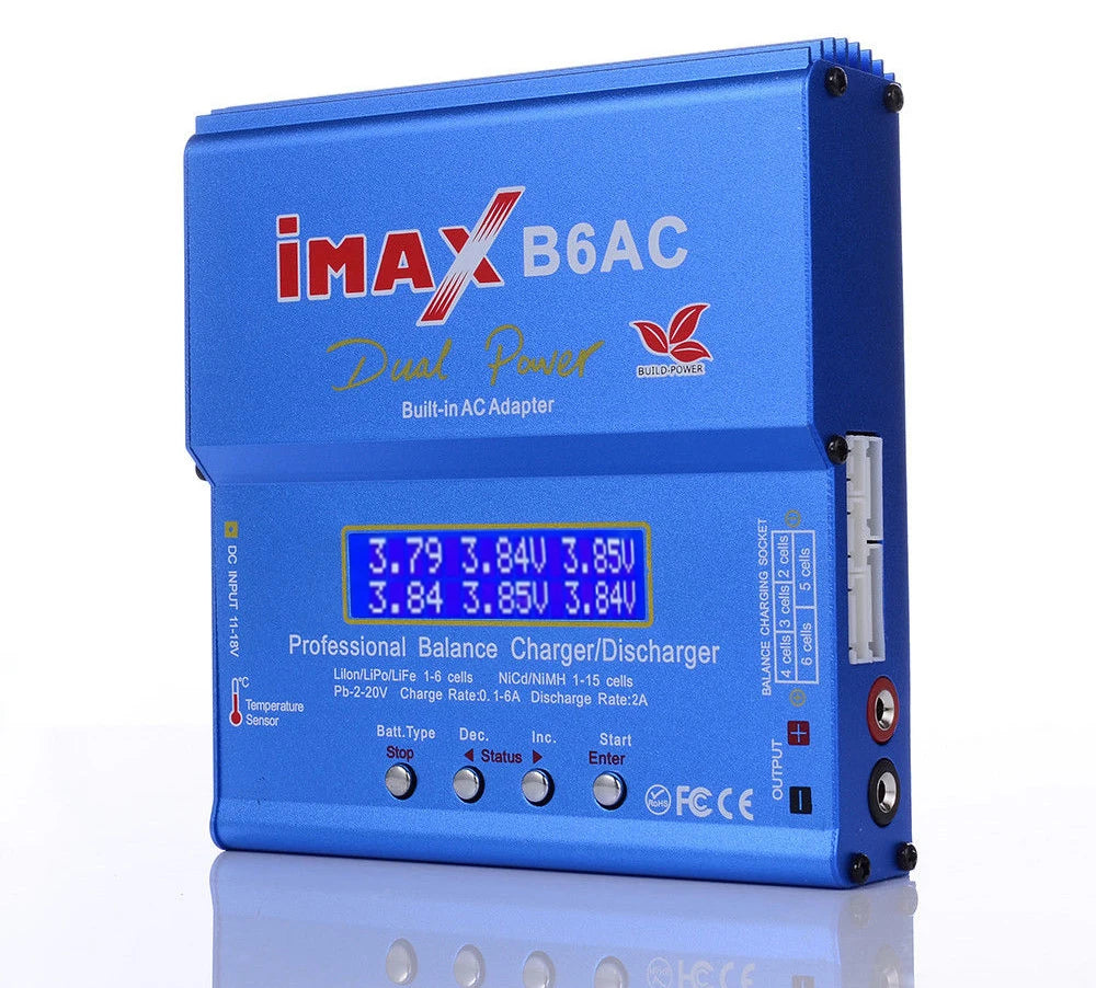 80W IMAX B6 AC 2.0 RC Battery Balance Charger B6AC 2.0 7A For LiHv Lipo NiMH Li-ion Ni-Cd Digital LCD Digital Screen Charger