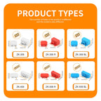 DIY GO 5PCS High Power 1 in 2/4 out Splicing Cable Connector 60A/400V 1-6mm2 Wire Connector Screw lock Terminal Block