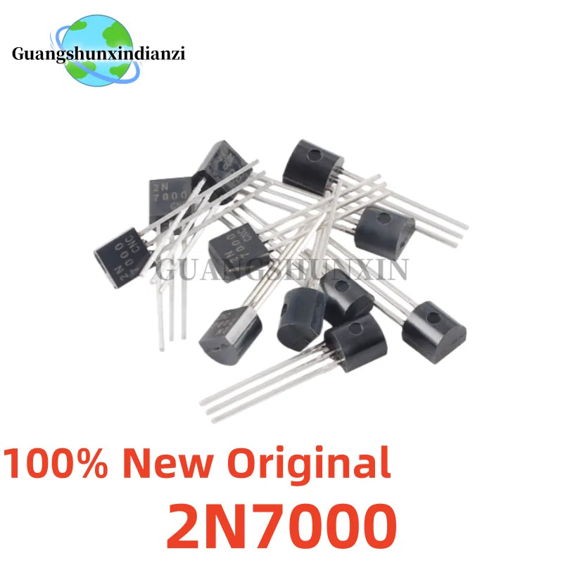 20-50-100PCS 100% New Original 2N7000 TO-92 N-Channel Enhancement Mode Field Effect Transistor Best Quality In Stock