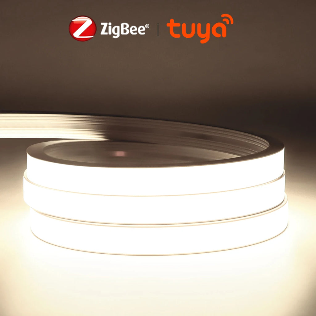 ZigBee 3.0 Wifi COB LED Strip Smart Tuya 5V USB Light Neon LED Tape With Dimmable Dimmer LED Controller Alexa Lamp Cabinet Decor