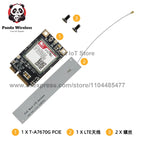 T-PCIE ESP32 4G CAT1 CAT4 GPS SIM7070G SIM868 SIM7080G SIM7020G A7608E A7608SA A7670E A7670G Development Board PMU 2G 3G NB-IOT