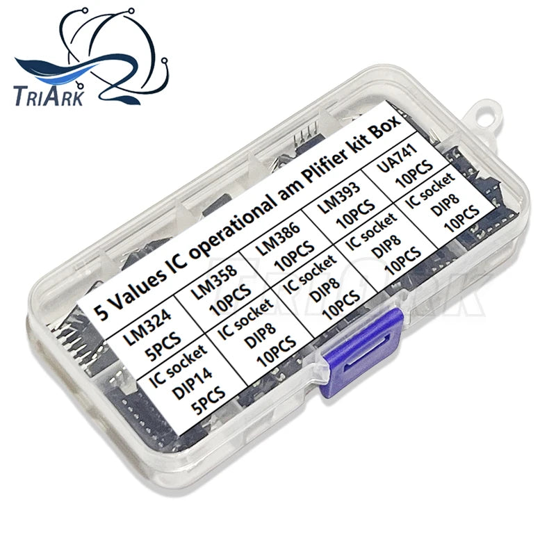 90PCS/Set Electronic Component Assortment Kit LM324 LM358 LM386 LM393 UA741CP DIP LM324N DIP14