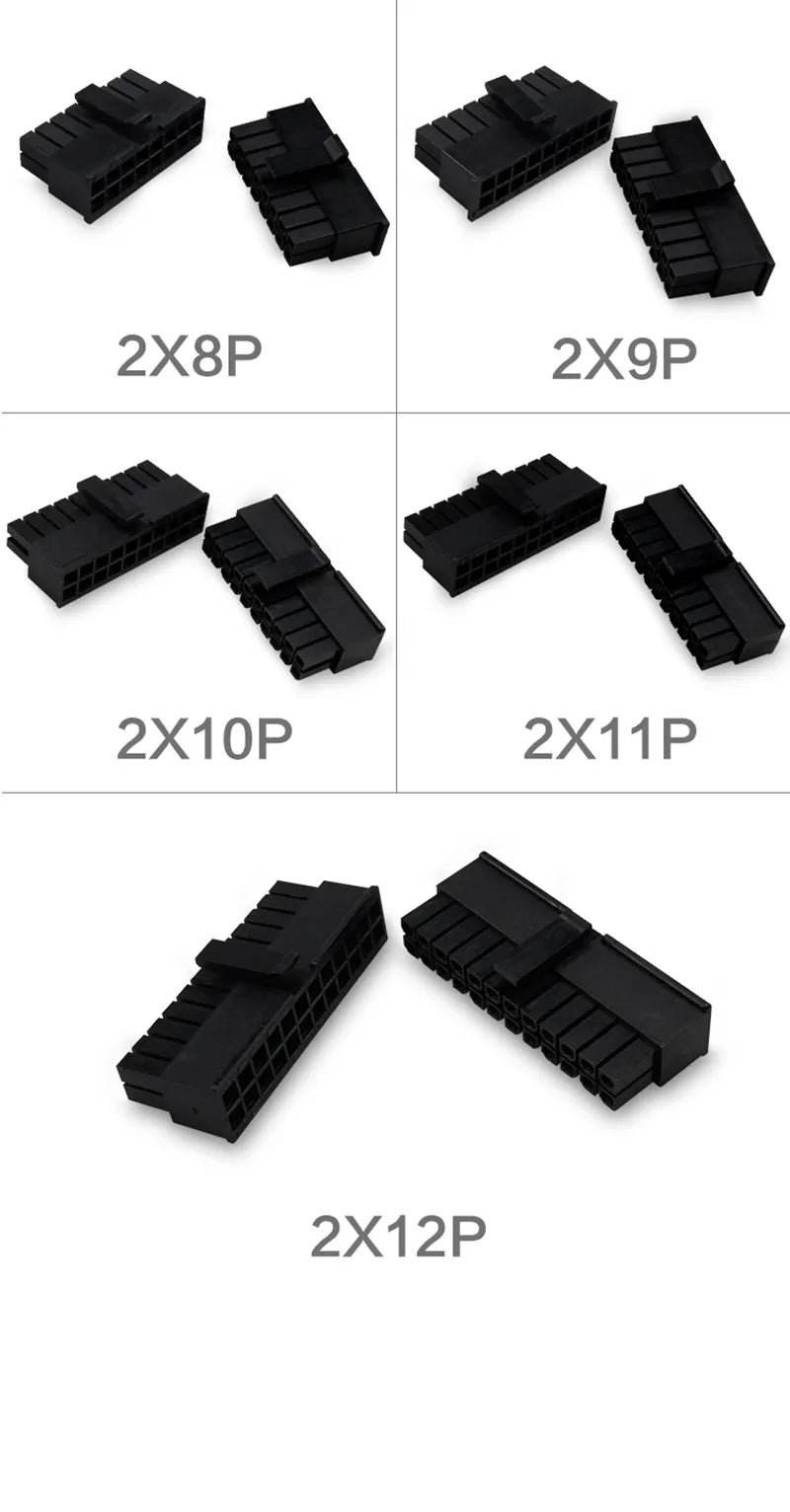 10sets MX3.0 3.0mm Pitch Micro-Fit 3.0 Connector Housing 2*1/2/3/4/5/6/8/10/12 Pin Male Shell + Terminal 43030 2P/3P/4P/5P