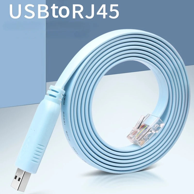 USB To RJ45 Usb To Console Debugging Cable RJ45 Cable H3c Router Switch Control Cable CH340 Applies To Cisco Switch Cables