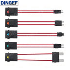 32V ACC Large Size Standard Mini Micro2 Size Car Fuse Holder 16AWG Non-Destructive Fuse Box ATM Blade Fuse Extension Cord