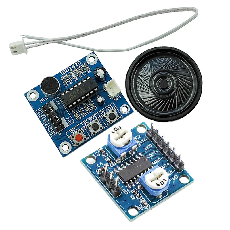 ISD1820 Voice Recording Module with Mic And Sound Loudspeaker Audio Recording Playback DC3-5V for Electronic Projects
