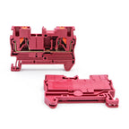 100Pcs DIN Rail Terminal Block PT2.5 2.5mm² Push-in Quick Wiring with Spring Cage Compact Industrial Electrical Connector