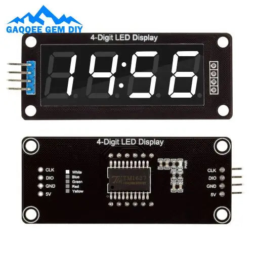 DC3.3~5.5V TM1637 0.56-inch LED Screen 7Segment 4Bit Display Module Electronic Clock Screen Module Serial Driver