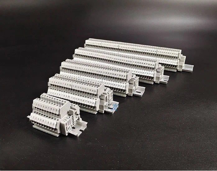 MBKKB2.5 MBKKB-2.5 Double Layer Screw Clamp DIN Rail Terminal Blocks Kit Set 500V 24A