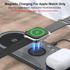 Wireless Charger Pad 3 in 1 for iPhone 17 16 15 Pro Max Fast Dual Wireless Charger for Samsung S25 S24 S23 Xiaomi Charging Pad