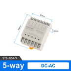 Optically Isolated Multi-Circuit Solid State Relay Module 24V DC Control DC DIN-Rail Module 220V AC PLC Output Amplifier Control