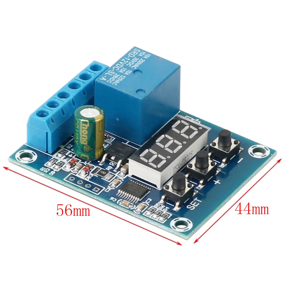 DC 9V/12V/24V 12A Voltage Detection Module Relay Charge and Discharge Monitoring Module Output Voltage Detection Range 0-99.9V
