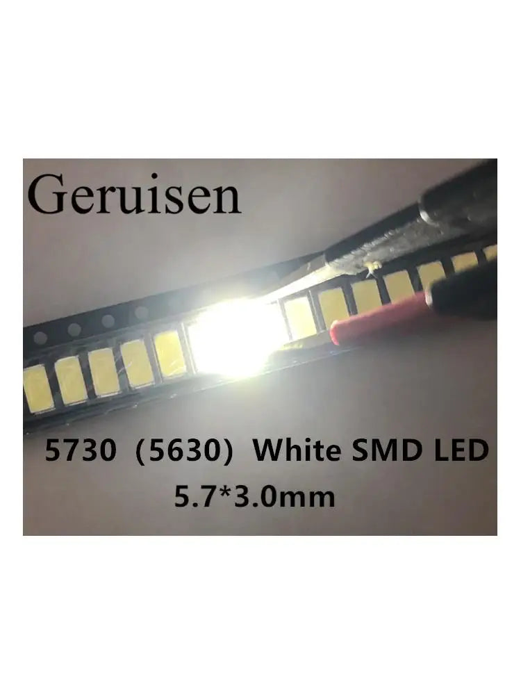 100pcs 3528 1210 5050 5730 1206 0603 0805 0402 LED SMD light emitting diode white red blue green yellow orange Kit 5colour