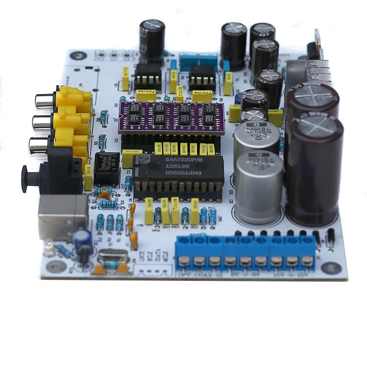TDA1541 DAC decoding board with TDA1387 IC and QN7220P  coaxial fiber USB port