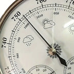 3 in 1 Barometer Thermometer Hygrometer Wall Mounted Large Display Temperature and Humidity Gauge No Battery Space Saving