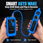 Network Cable Tracer Tester RJ45 RJ11 Digital Wire Finder LAN Telephone Line Locator CAT5 CAT6 PoE Burnout Protection