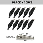 28 35 45mm Metal Alligator Clip G98 Crocodile Electrical Clamps Testing Probe Meter Black Red with Plastic Boot Car Auto Battery