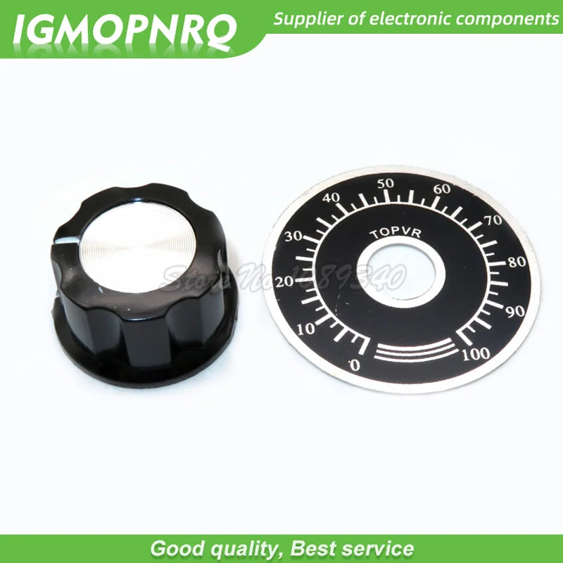 1 set WTH118 DIY Kit Parts 2W 1A Potentiometer 1K 2.2K 4.7K 10K 22K 47K 100K 470K 1M ohm MF-A03 + WHT118 + 0-100 Scale IGMOPNRQ