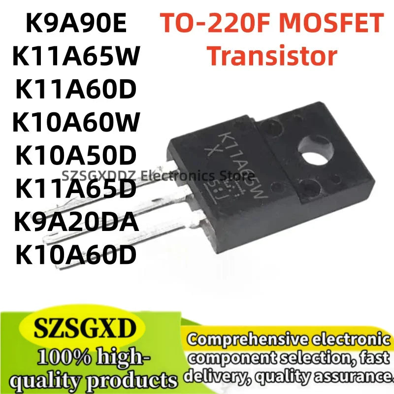 10-20Uds 100% new quality K9A90E K10A60W K10A60D K11A60D K11A65D K11A65W K10A50D K9A20DA TO-220F MOSFET Transistor In Stock