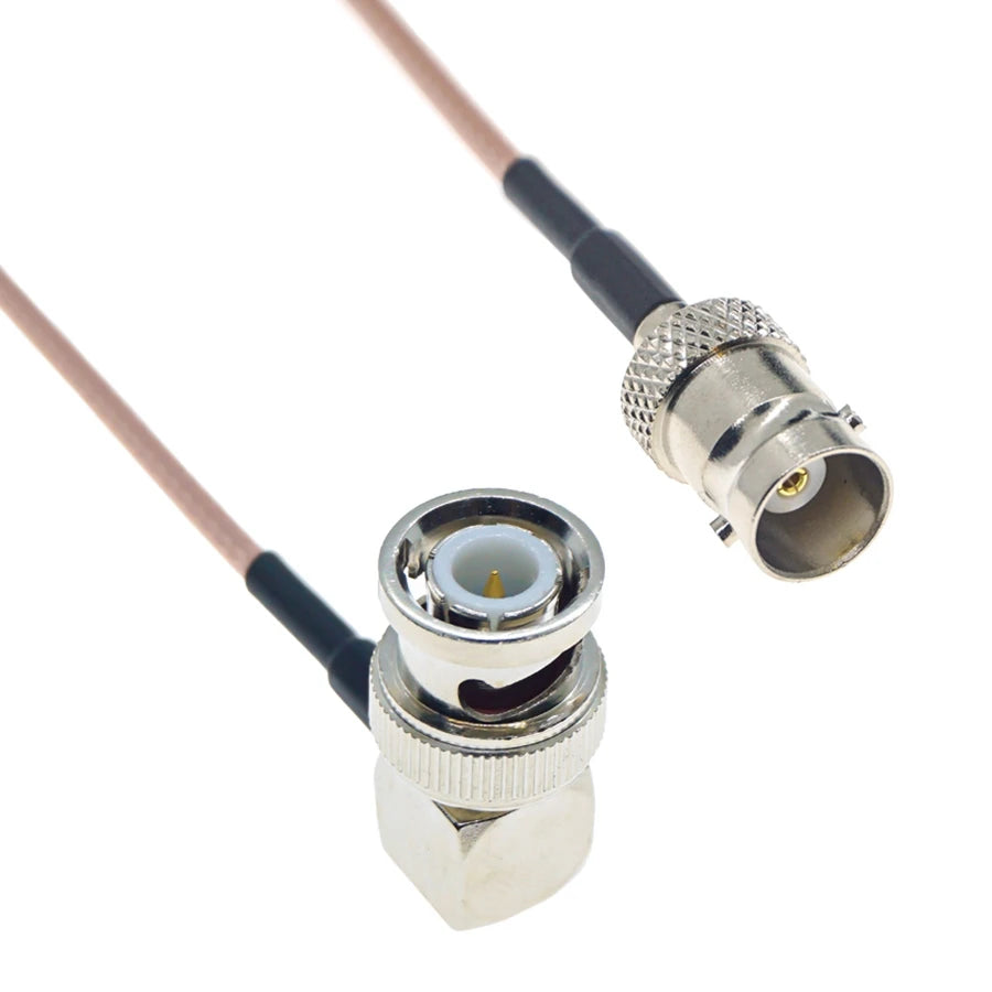 RG316 Cable BNC To BNC Male Female Q9 Plug Jack Crimp Connector Extension RF Brass Copper Coaxial WIFI Coax Jumper Pigtail