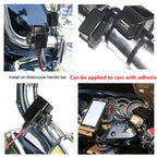 12V Waterproof Motorcycle SAE to USB Phone GPS MP4 Charger Cable Adapter Motorbikes Inline Fuse Power Supply
