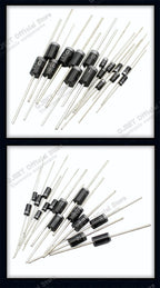 20pcs 6A10 10A10 20A10 30A10 DIP Rectifier Diodes 6A 10A 20A 30A 1000V R-6 High Voltage High Current Backflow Prevention Diode6A