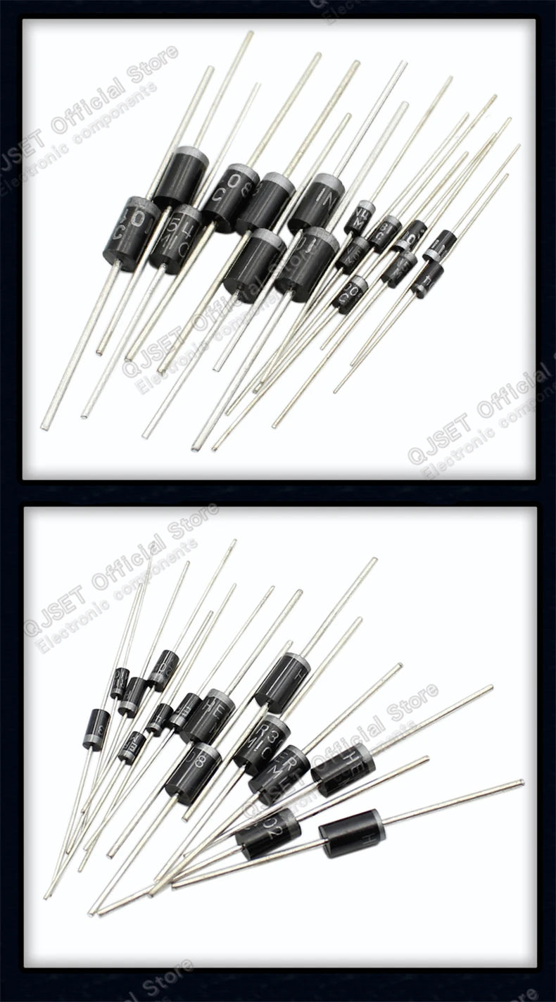 20pcs DIP Rectifier Diodes IN4007 IN4001 IN4002 IN4004 IN4005 1A 1200V 50V 100V 400V 600V DO-41 1N4007 1N4001 1N4002 1N4004 4005