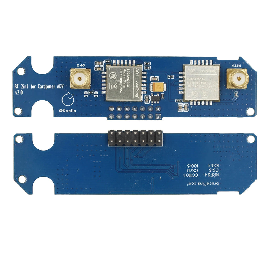 NRF24 & CC1101 Module Board For M5Stack Cardputer ADV 2-in-1 RF Development Boards 2.4GHz & 433MHz Antenna Signal Enhanced Tools