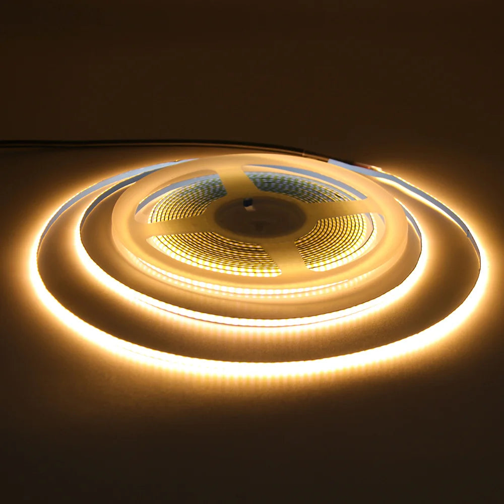 5V USB 3mm PCB COB LED Strip Light with Switch Dimmer Remote Control 320 LEDs High Density Linear Lighting Flexible Tape Lamp
