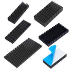 Aluminum Heatsink Radiator Heat sink for Electronic RAM Chip LED SSD Cooling With Thermal Conductive Tape