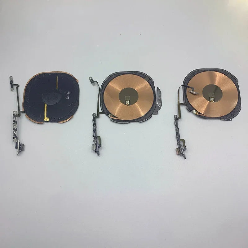 Replacement Wireless Charging Coil NFC Antenna & Volume Flex Cable Compatible with iPhone 8/8P/X/XS/XR/11/12 Mini/Pro Max/SE2