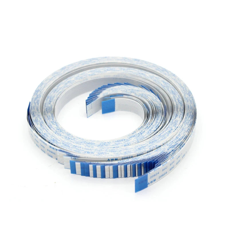 2PCS FPC FFC Ribbon Flexible Flat Cable 4/5/6/8/10/12/14/16/18/20/30/40Pin Pitch 0.5MM 1.0MM A-Type Wire Length 800MM/1000MM