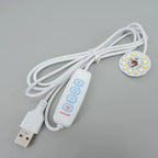 Warm White DC 5V 3W USB LED Lights 2835 Chip Single Color Reading Night Light Desk Book Tablet Lamp with Cable Dimmable