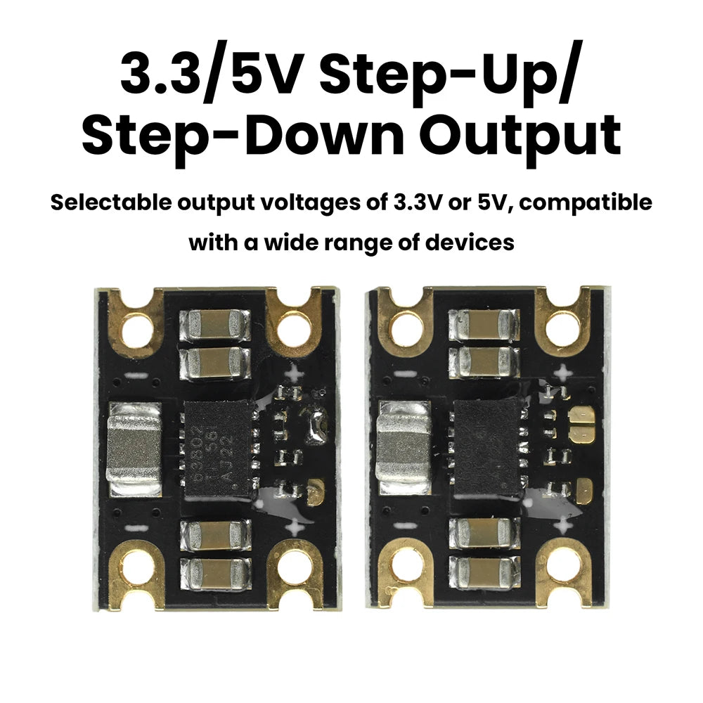 TPS63802 Lithium Battery Boost Buck Module DC 1.8-5.5V to 3.3V/5V Step Up Down Power Supply Module TPS63802 Boost Buck Converter