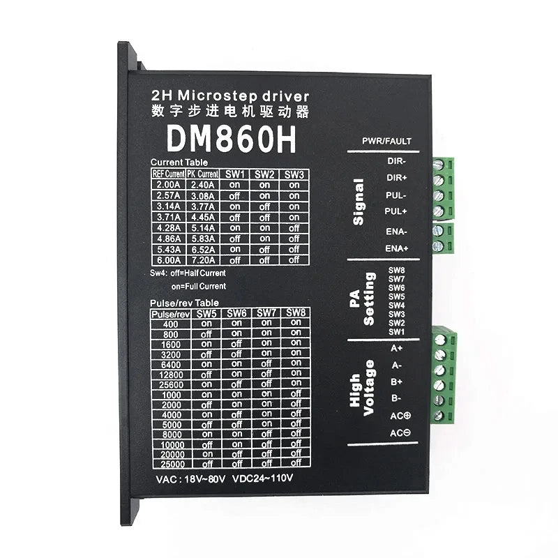 TB6600 DM556 DM542 DM860H Digital Stepper motor driver 2 phase 20-50V DC 1-5.6A for Nema17 Nema23 42 57 Stepper Motor Controller
