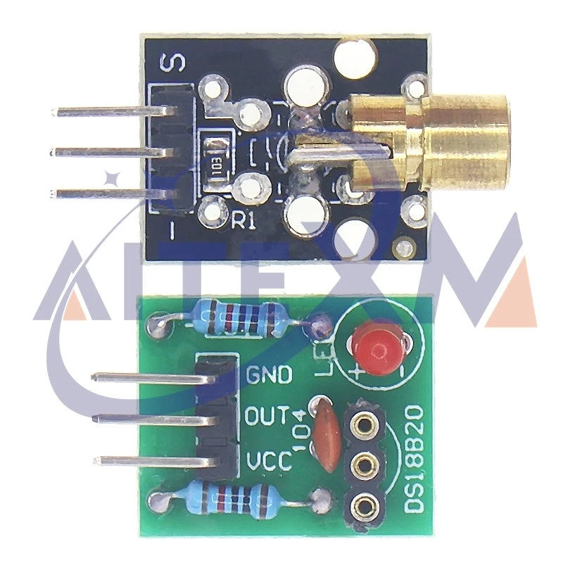 KY-008 650nm Laser Sensor Module Laser Transmitter Module Non-Modulator Tube Laser Receiver Module Kit For Arduino YANXD