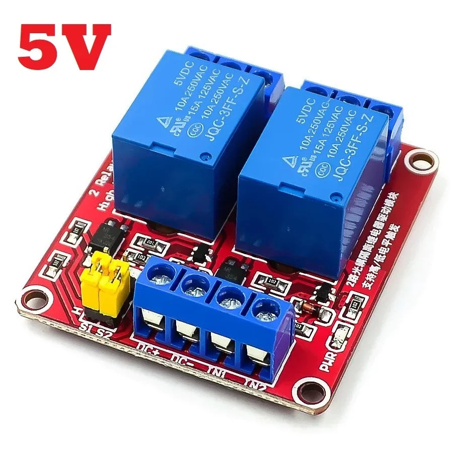 1 2 4 6 8 Channel 5V 12V 24V Relay Module Board Shield with Optocoupler Support High and Low Level Trigger for Arduino