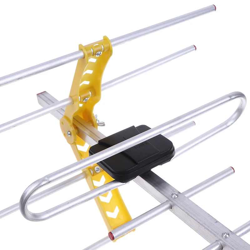Outdoor 100Mile Amplified 8 Yagi Antenna HD TV 10dB Long Range UHF/VHF/FM HDTV