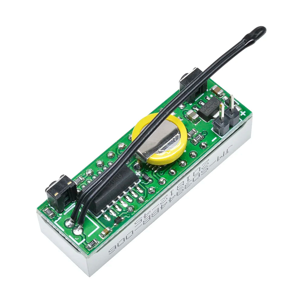 3 In 1 DS3231 LED Digital Clock Temperature Voltage Module Time Thermometer Voltmeter Volt Meter Monitor DC 5V-30V