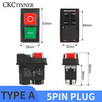 YH02A Electromagnetic Starter Push Button Switches Machine Tool Equipment IP55 Waterproof Safety Witch 28A Replace KLD28A KJD17A