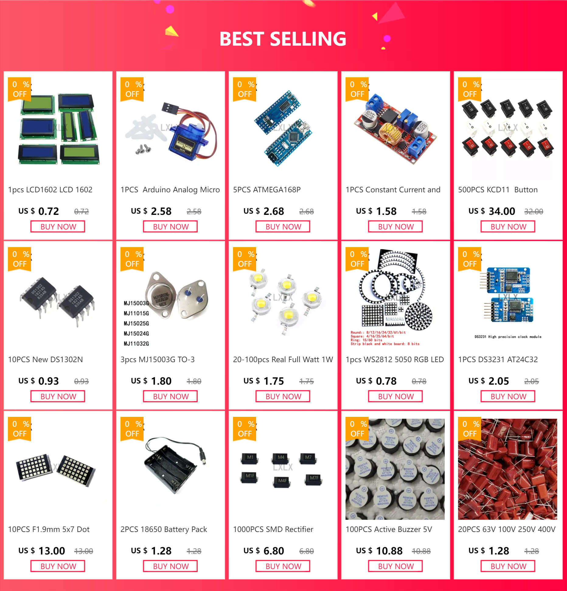 20PCS 63V 100V 250V 400V 450V 630V 2000V CBB Polypropylene Film Capacitor 101 103 104 105 125J 221 222 223 224 225 332 333 334