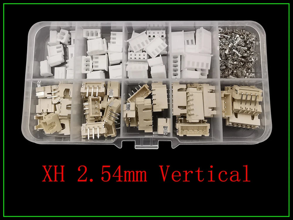 1Box PH2.0 / XH2.54 2/3/4/5 Pin Terminals Kit Male Female Plug Housing Header JST Wire Connector PH 2.0mm XH 2.54mm Pitch
