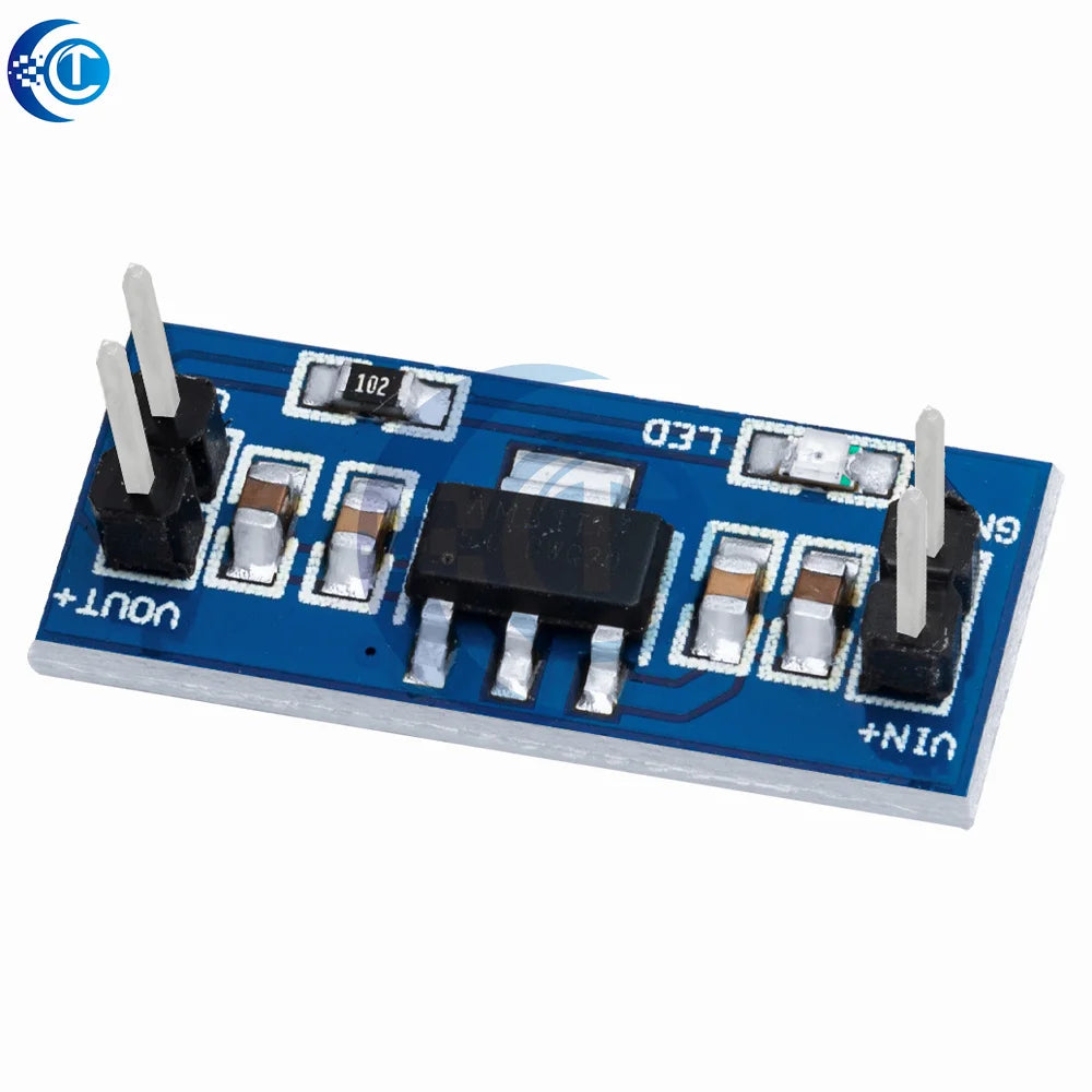1PCS/5PCS High-Quality AMS1117-3.3 LDO Module: 5V to 3.3V DC-DC Step-Down (800mA Buck Regulator)