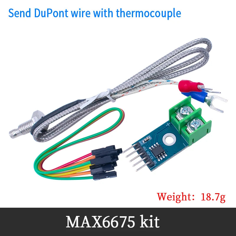 MAX31850 MAX6675 K,J,N,T,E thermocouple module temperature measurement acquisition and detection sensor