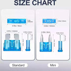 300/180pcs Car Blade Fuse Assortment Kit Auto Truck Automotive Medium Small Fuse Mixed Motorcycle Circuit Fuse With Box